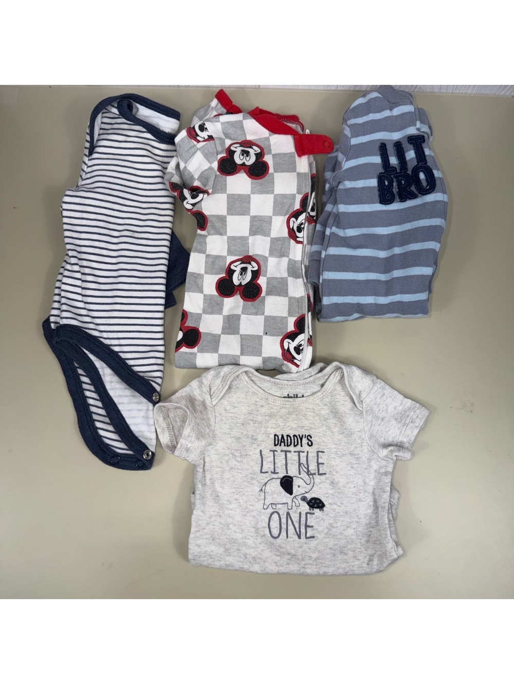 Baby Boy 0-3M Clothing Lot Disney Calvin Klein 4 Piece